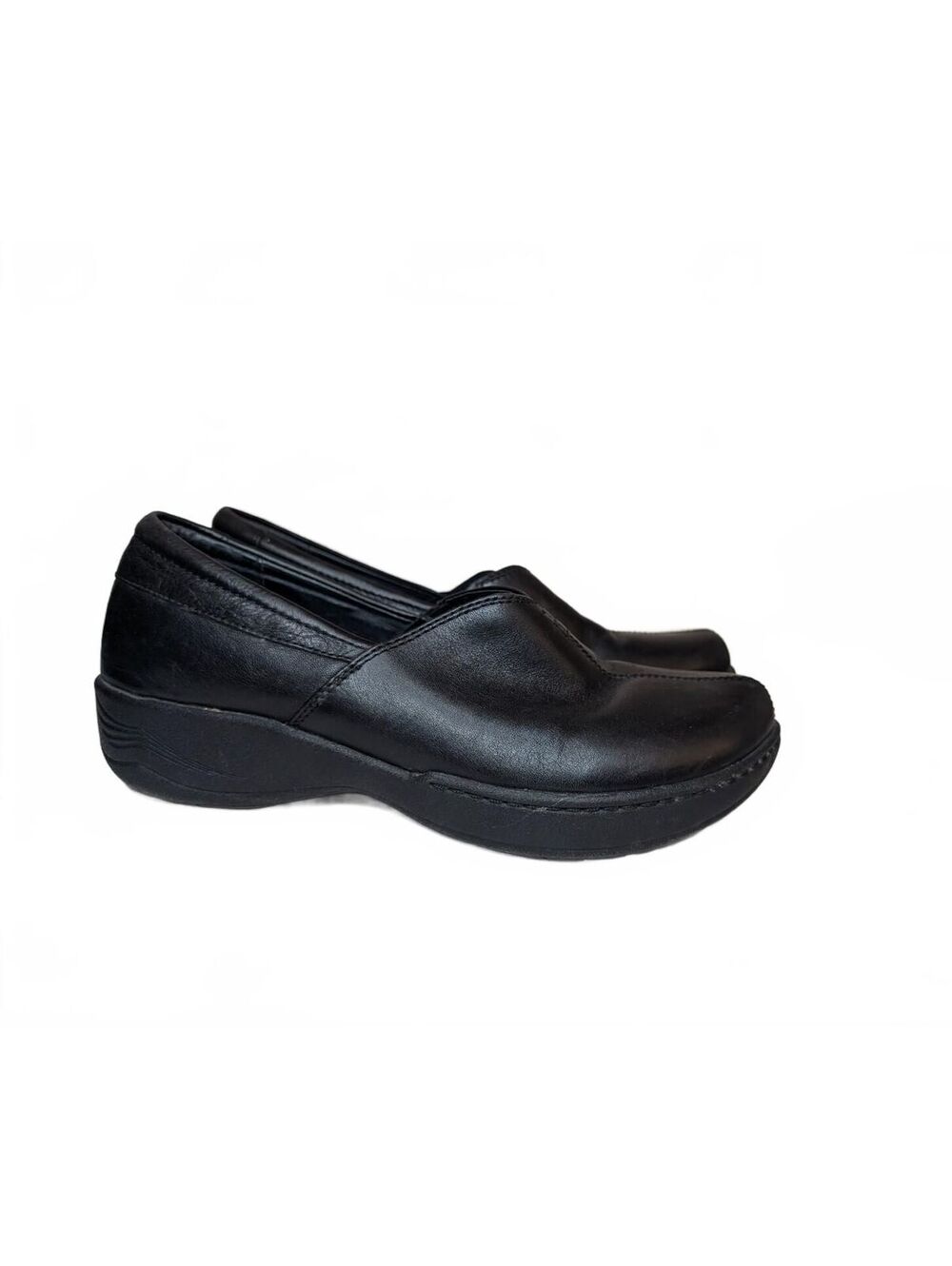 Dansko Abigail Black Leather Slip-On Loafers Size 38 EU / 7.5‎ -8 US
